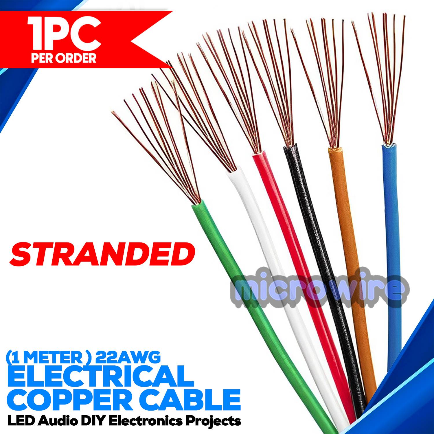 Stranded Wire 22 AWG for DIY Electronics Projects
