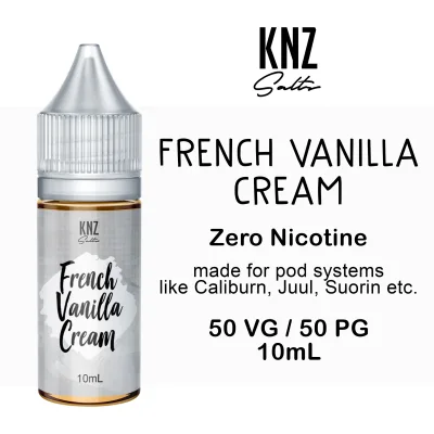 KNZ zero nic e-liquid for pod systems 50 VG 50 PG (4)