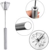 Kitchen Semi Automatic Whisk Stainless Steel Egg Beater Manual Mixer Kitchen Tool