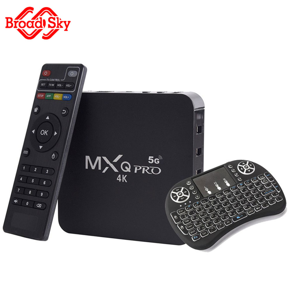 SMART TV BOX ANDROID 8.1 4K 4GB RAM 32GB ROM IPTV 5G ANDOWL Q-M6 DUAL