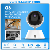 V380 Q6 PRO Wifi CCTV Camera - 1080P Night Vision