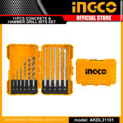 Ingco 11pcs Concrete and Hammer Drill Bits Set AKDL31101 Iht