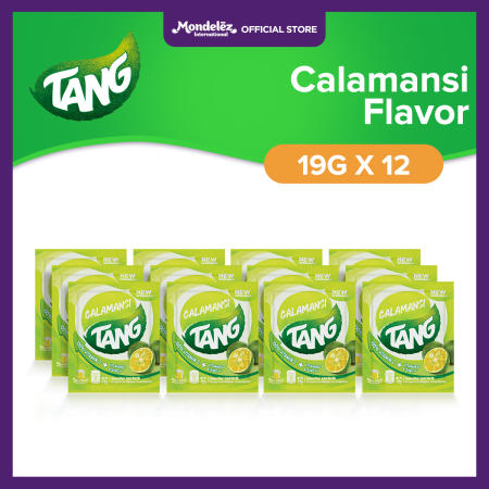 Tang Instant Drink Mix - Calamansi Flavor 19g with Vitamins and Minerals C, D, and Zinc