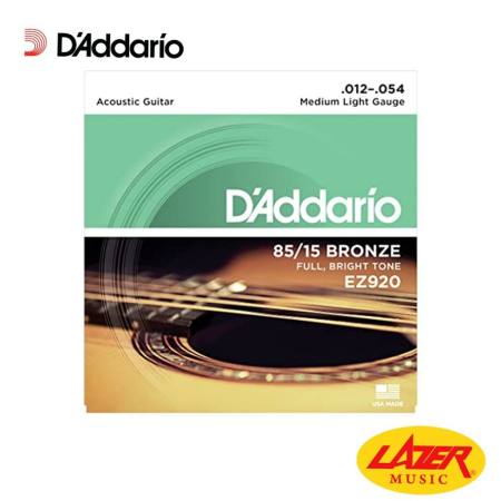 D'Addario EZ920 Acoustic Guitar Strings, Medium Light Gauge