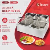 Stainless Steel Electric Deep Fryer - Single & Dual Options