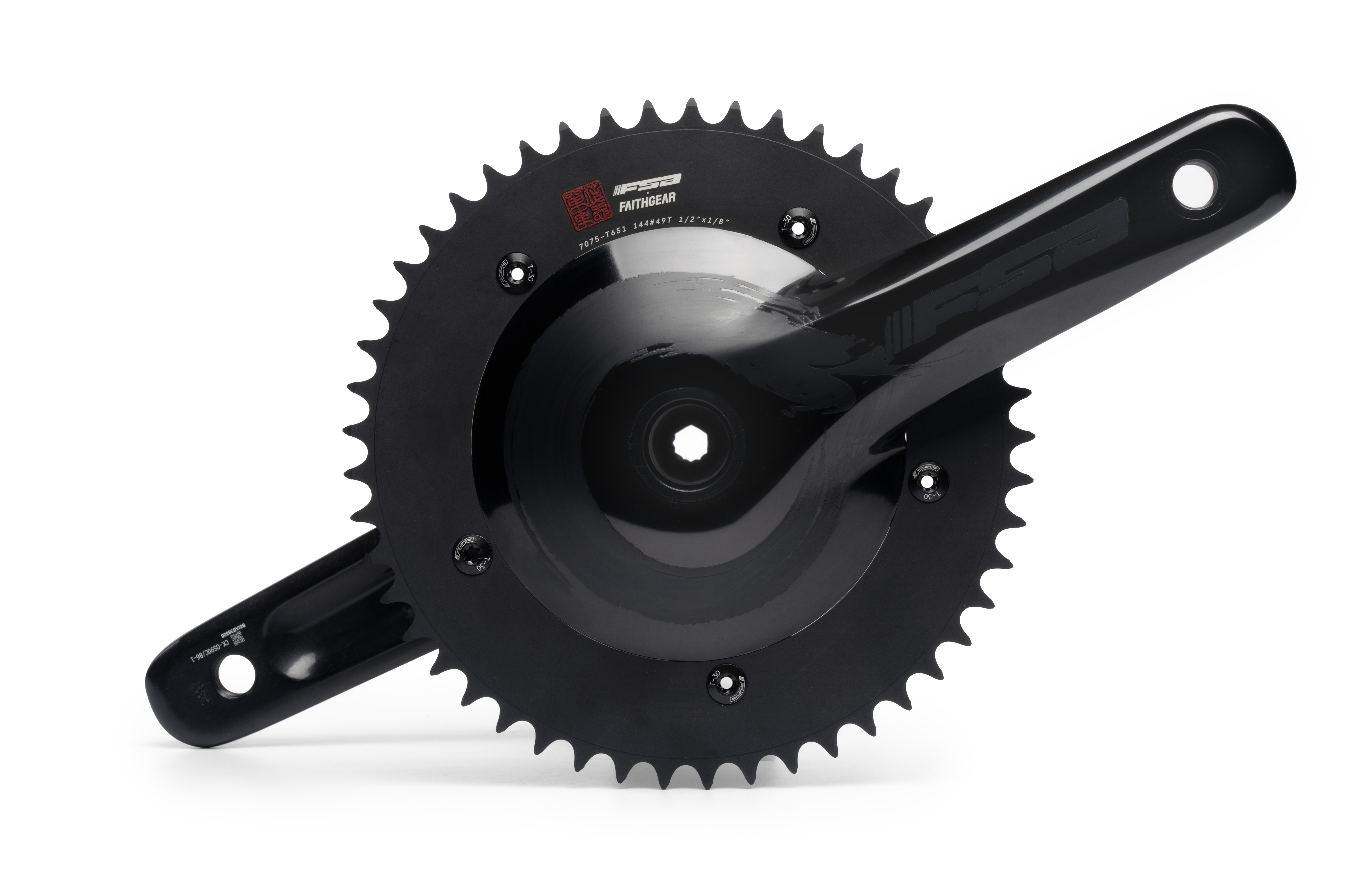 Vision Track Crankset Aluminium Alloy Crankset 49T 170/165Mm