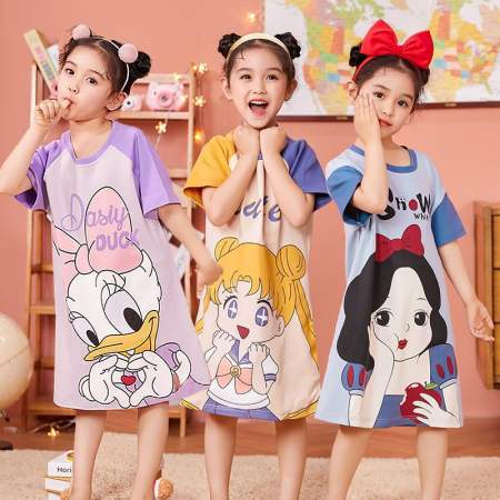 1PCS COD☑ NEW CARTOON DASTER/DRESS FOR KIDS 2-10YRS