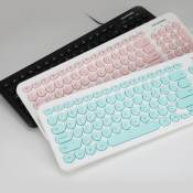 Universal Round Key Wireless Keyboard - Mini Portable Ergonomical