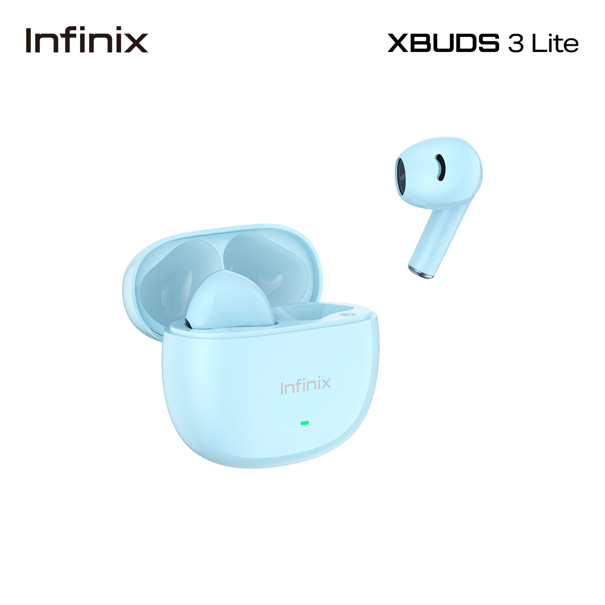 Infinix XE33 XBuds 3 Lite / Semi-In-Ear Design Light and Comfortable, AI ENC Clear Call Voice, 24 Hours Long Play-time Earphone - Image 3
