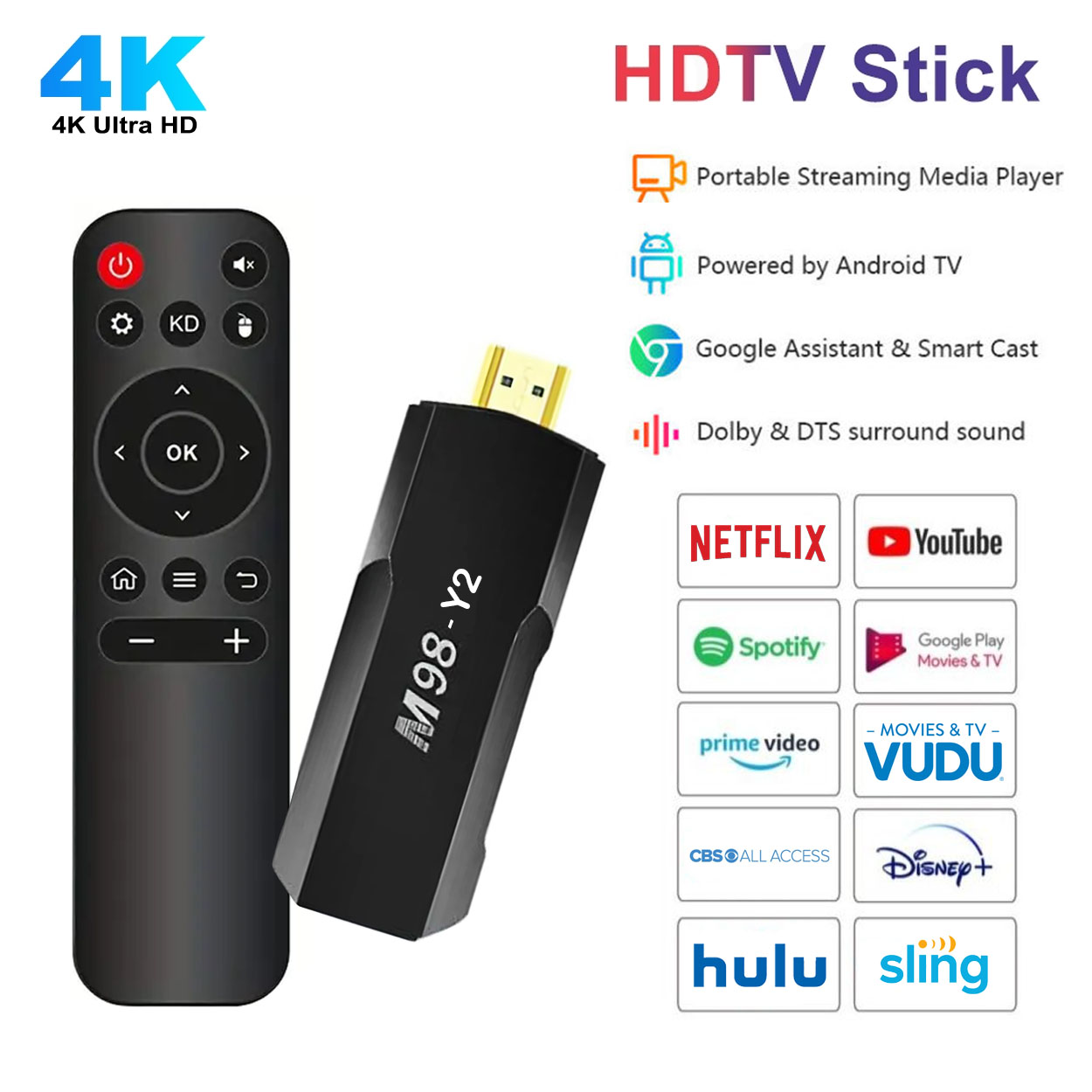 TV BOX with remote control 4K QUALITY USB 2.0 HDMI DVB-T2 FULL HD ANDROID  BOX CPU 4 cores 64 BIT INTERNET TV 2.46 GHz