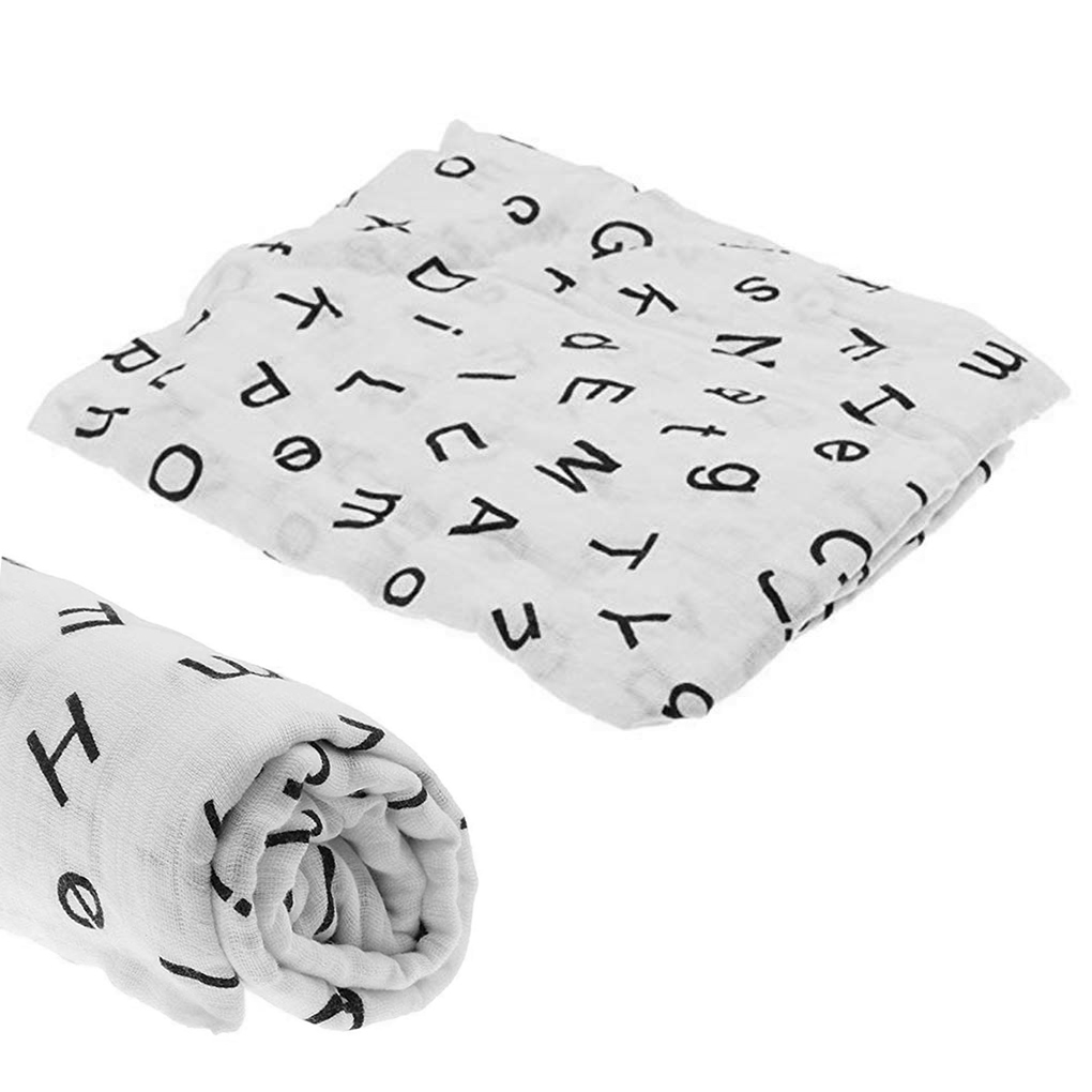 Stephen Joseph 100% Cotton Muslin Swaddle Blanket - 47x47 Inch Oversized Baby Receiving Wrap - View #6