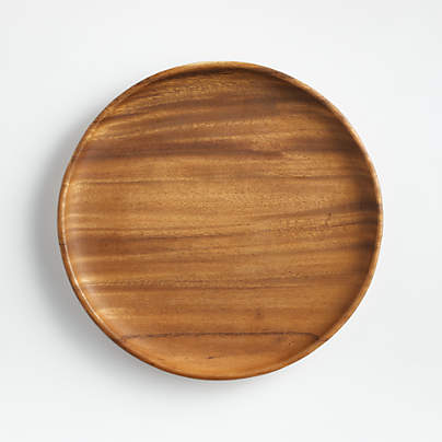 Product photo of KAHOY 6-inch acacia wood plate from its Lazada listing