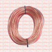 FMJ Heavy Duty Professional Speaker Cable, Transparent, 20 Meters