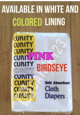 12 pcs Curity Birds Eye Cloth Diaper Birdseye Lampin 29x17 (3)
