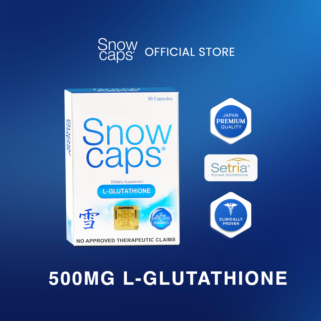 Snow Caps Mercury Drug - L-Glutathione 500Mg 30 Capsules + Free Whitening  Soap & Glam Pouch | Lazada Philippines