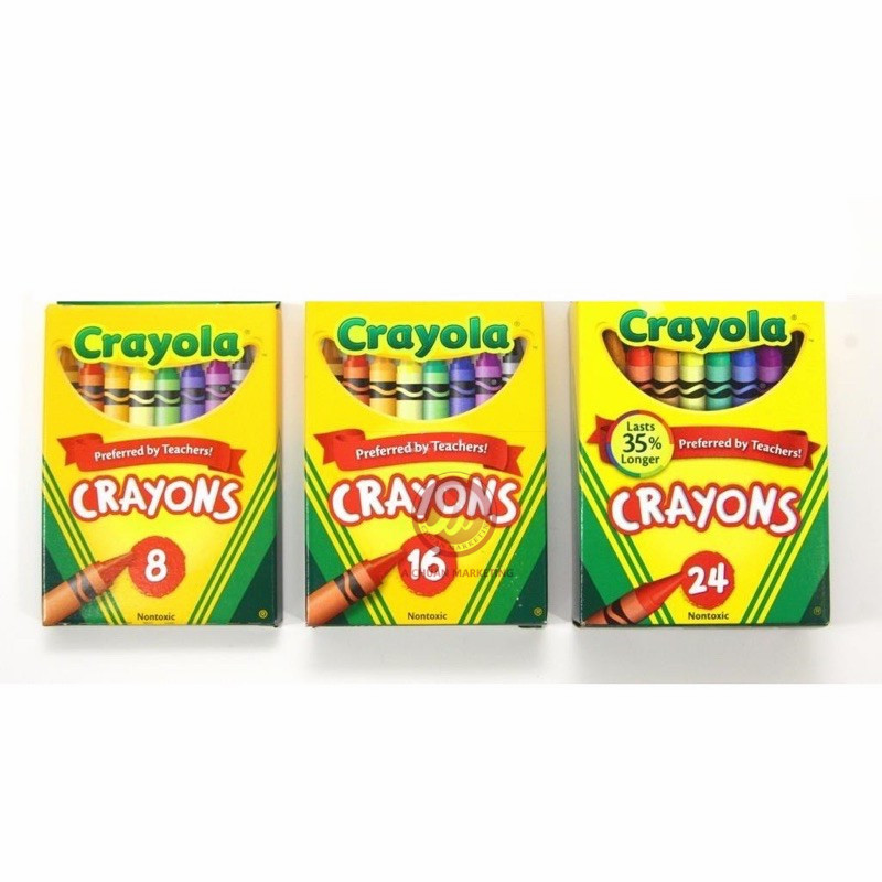 Crayola Crayons 24 Count With Clear Super Stacker Plastic Crayon Box