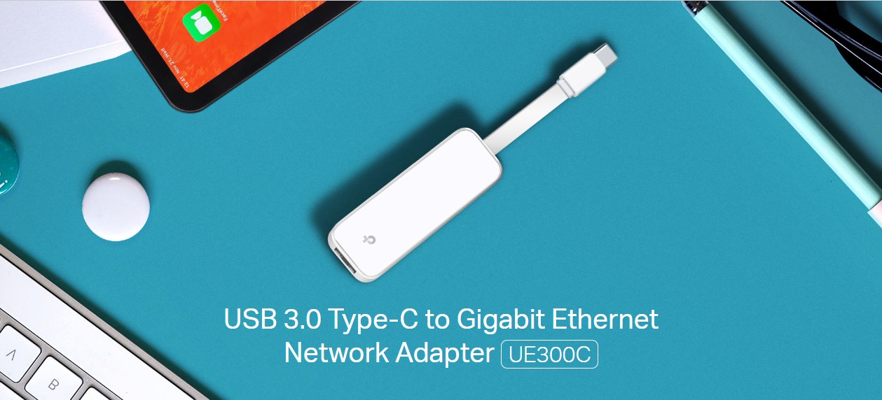 Adaptador Usb Tipo C 3.0 A Rj45 Tp-link Ue300c Gigabit White