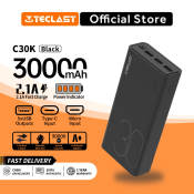 Teclast 30000mAh Power Bank with Fast Charging and Smart Indicator