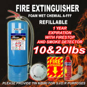 Fire extinguisher 10 lbs A-FFF