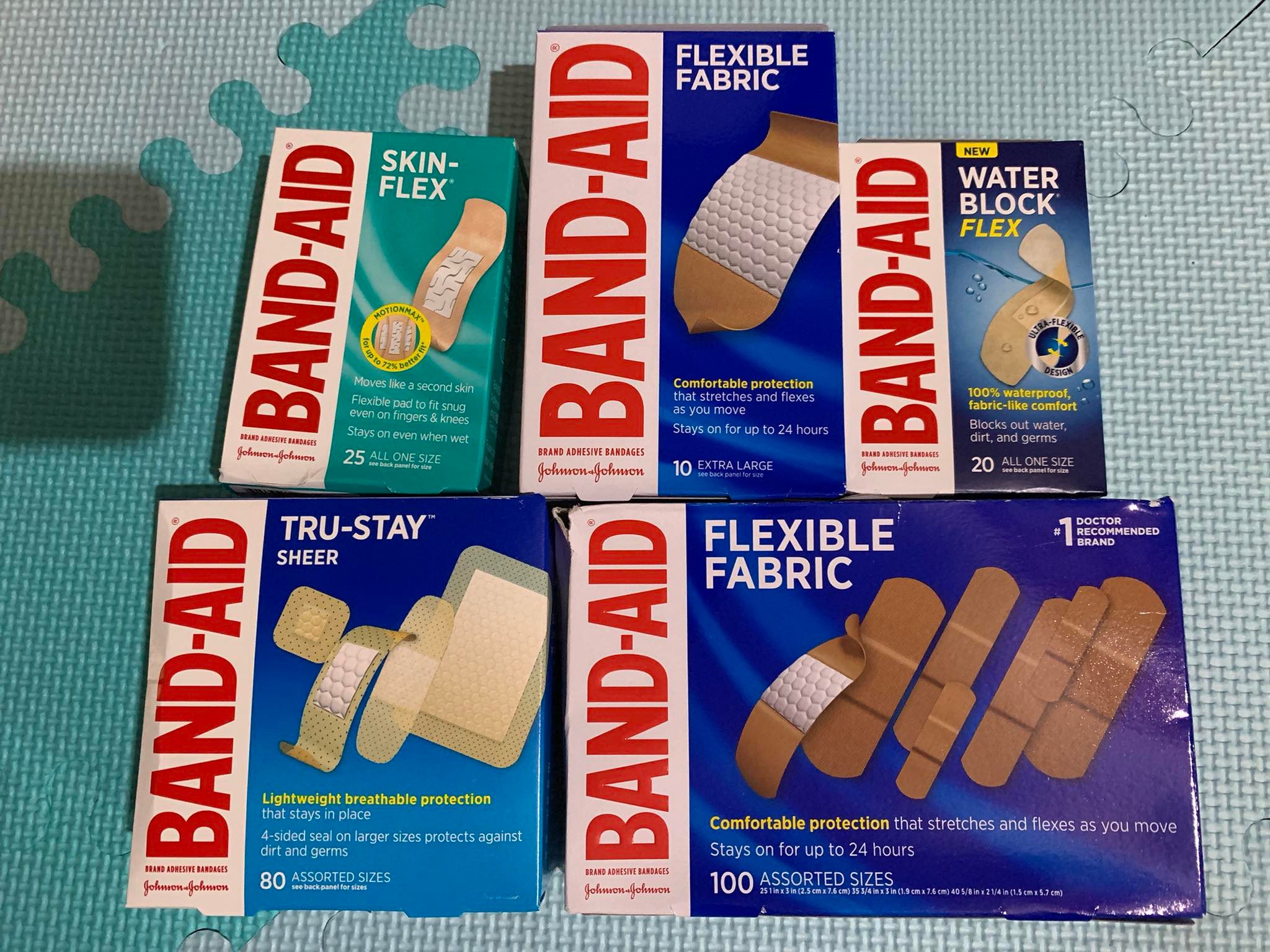 Band-Aid Brand Flexible Fabric Adhesive Bandages for Wound Care & First  Aid, Assorted Sizes, 100 ct
