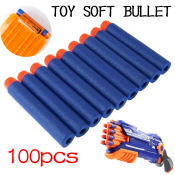 100pcs Eva perforated hollow bullet Nerf elite soft bullet toy gun accessory 7.2cm