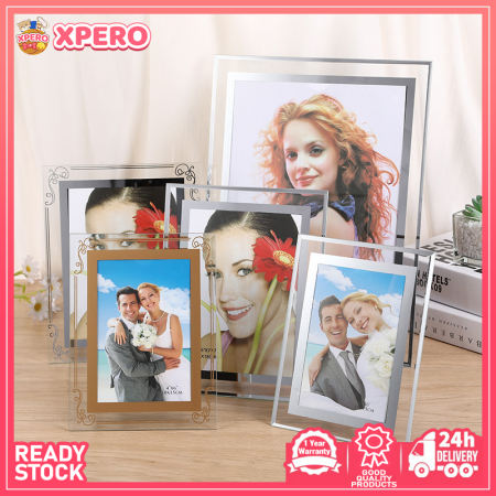 Adjustable Glass Photo Frame for Home Decoration - 4R/6R/A4