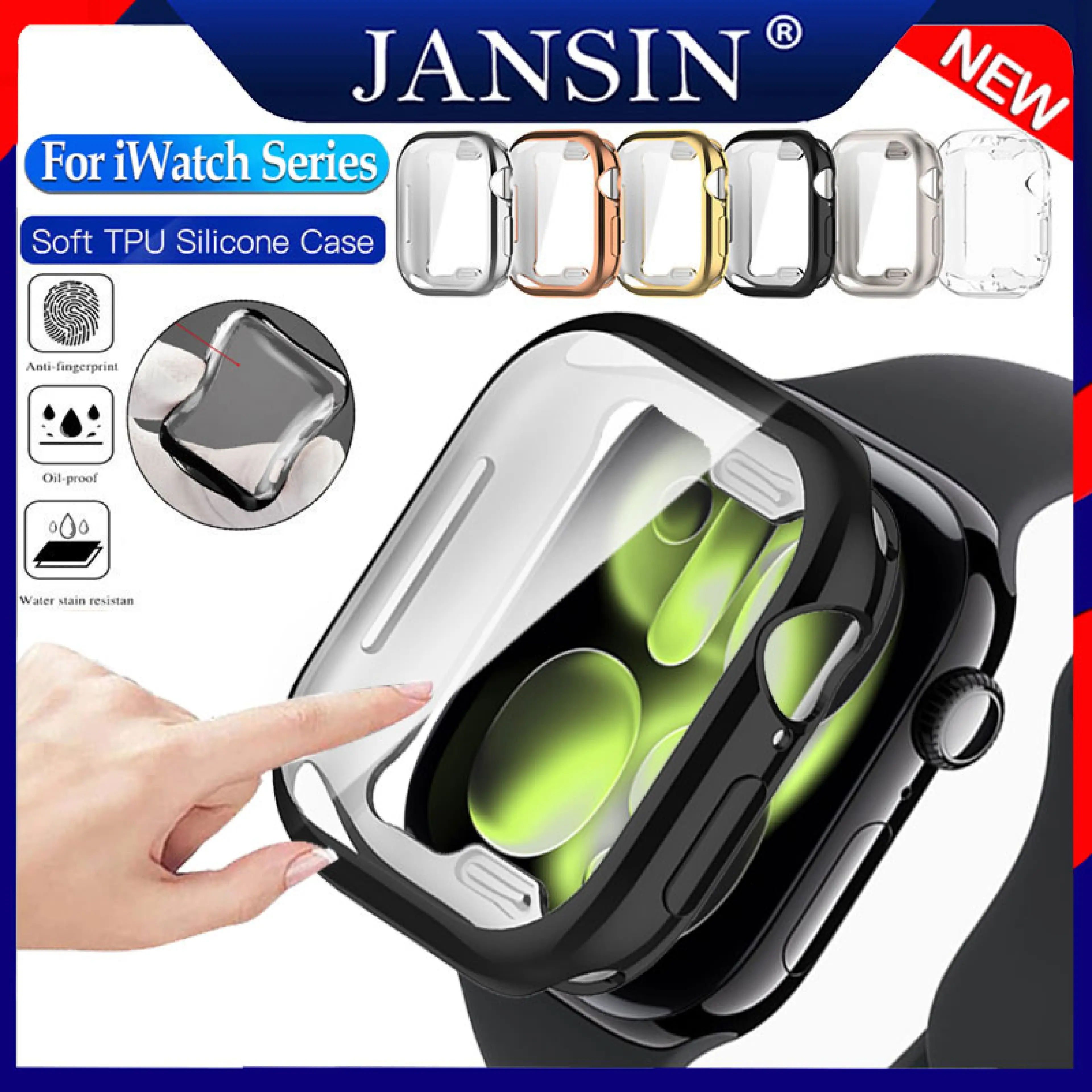 Case for Apple Watch Series 11 10 Tpu Watch Case Cover for iWatch 46mm 42mm Screen Protector Case for Accessories Accessories