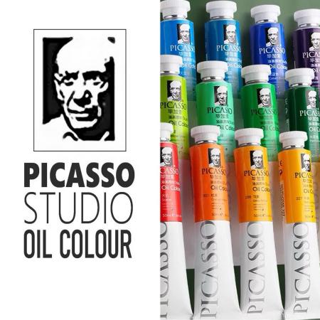 PICASSO Studio Oil Paint - Titanium White & More, 50ml/170ml