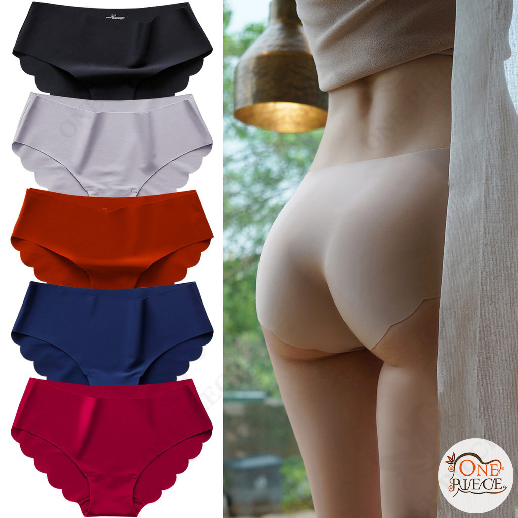 Set of 3pcs) Zeneya Seamless Ice Underwear For Women stretchable