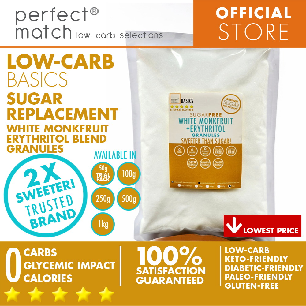 PerfectMatch Low-Carb Monkfruit Erythritol Blend - Sugar-Free Sweetener