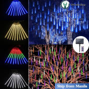 Solar LED Meteor Shower Lights for Outdoor Holiday Decor