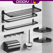 DIODIY Bathroom Organizer Rack and Towel Holder Shelf