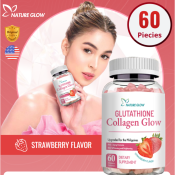 NATURE GLOW Glutathione Collagen Gummies - Whitening and Anti-Aging
