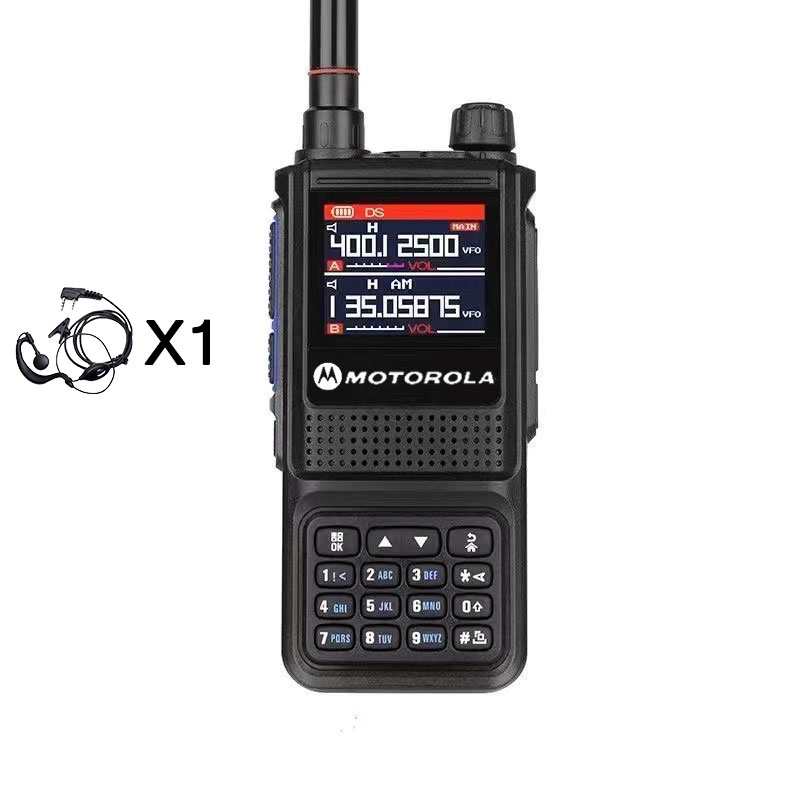 MOTOROLA two way radio GP338 Plus walkie talkie long range 20KM High-Power 15W high-capacity 6800mAh 256 Channels Portable FM radio Walkie-Talkies aviation frequency Waterproof and dustproof IP54 Suitable for outdoor/hotel/school/construction site - Image 2