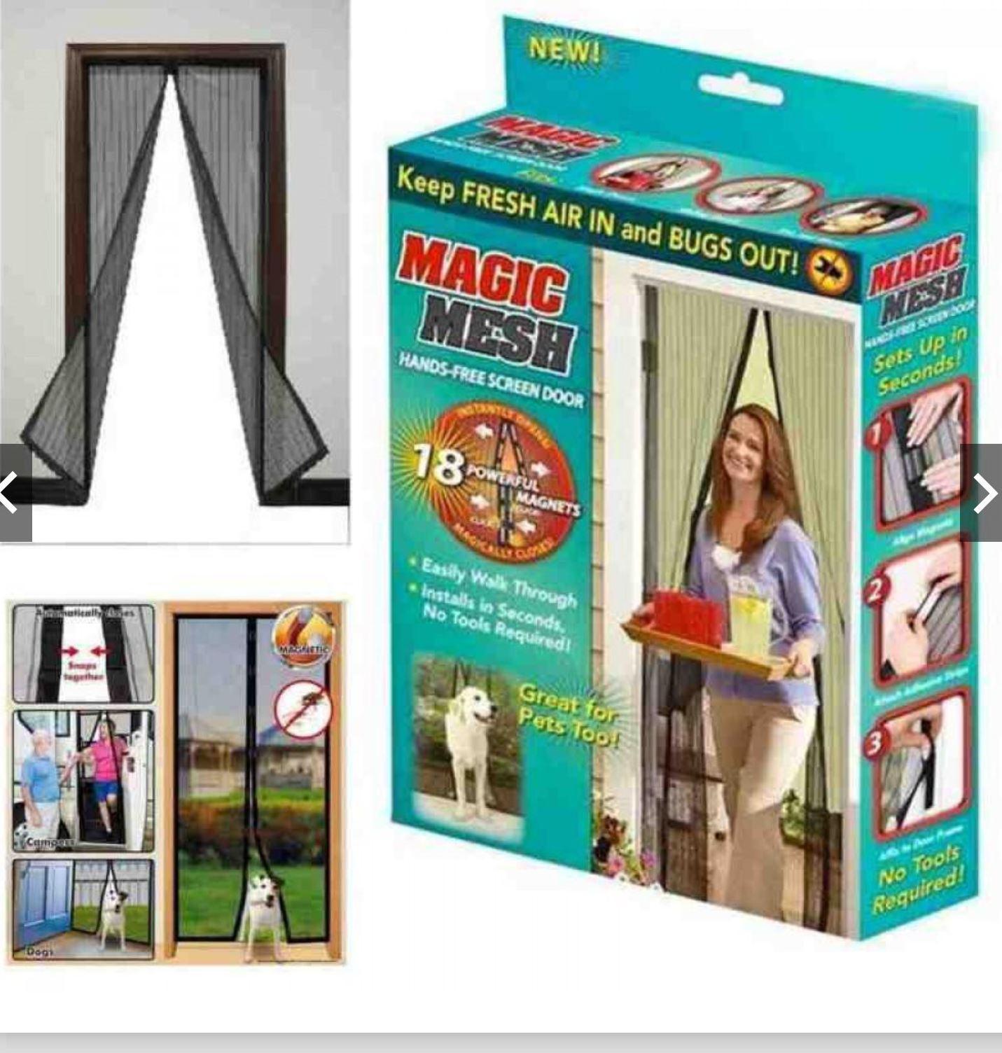 Zover Magic Mesh Instant Net Magnetic Hands Free Screen Anti