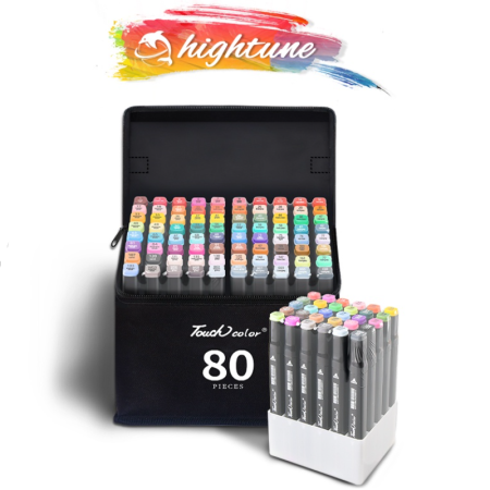 HIGHTUNE Dual Tip Alcohol Markers for School Supplies