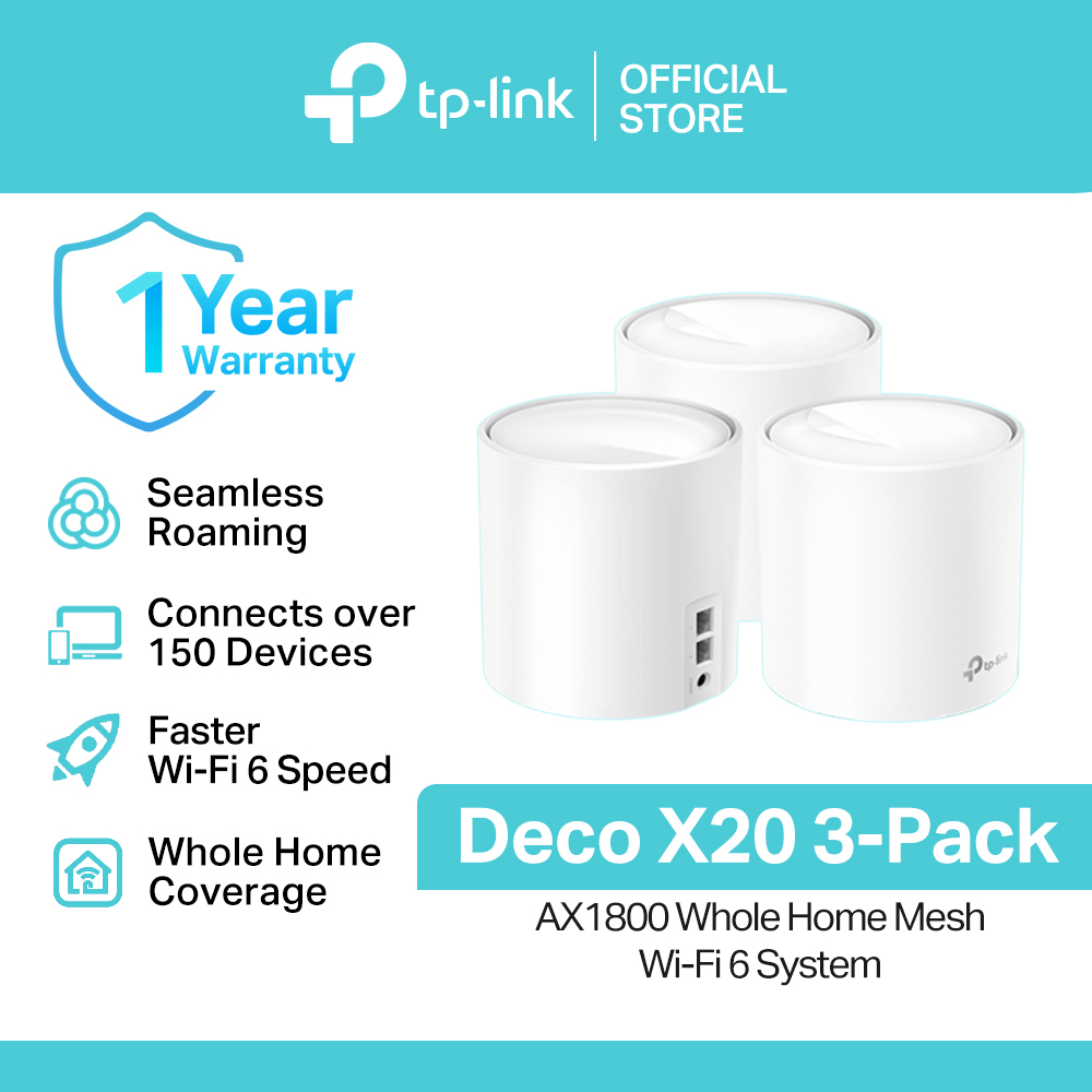 TP-Link Official Store / Deco X20 AX1800 / 2.4GHz & 5GHz Dual Band Whole Home Mesh Smart Access Point WiFi 6 Router - Image 4