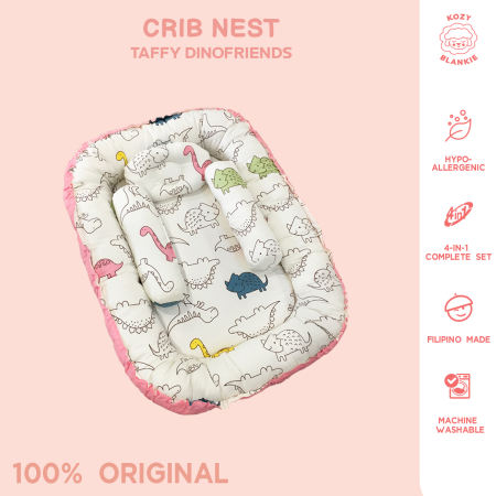 Kozy Blankie Baby Bed Crib Nest - TAFFY DINOFRIENDS