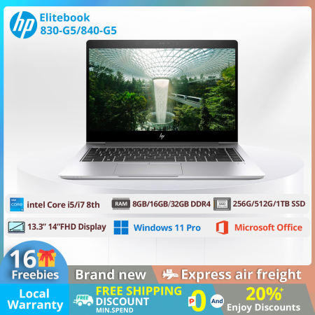 HP Elitebook 830G5 & 840G5 Laptop / 13.3" & 14" Fhd / Intel Core i5 i7 / 16GB Ram / 1TB Ssd / Win11 Pro & Includes Office Suite / BrandNew Original