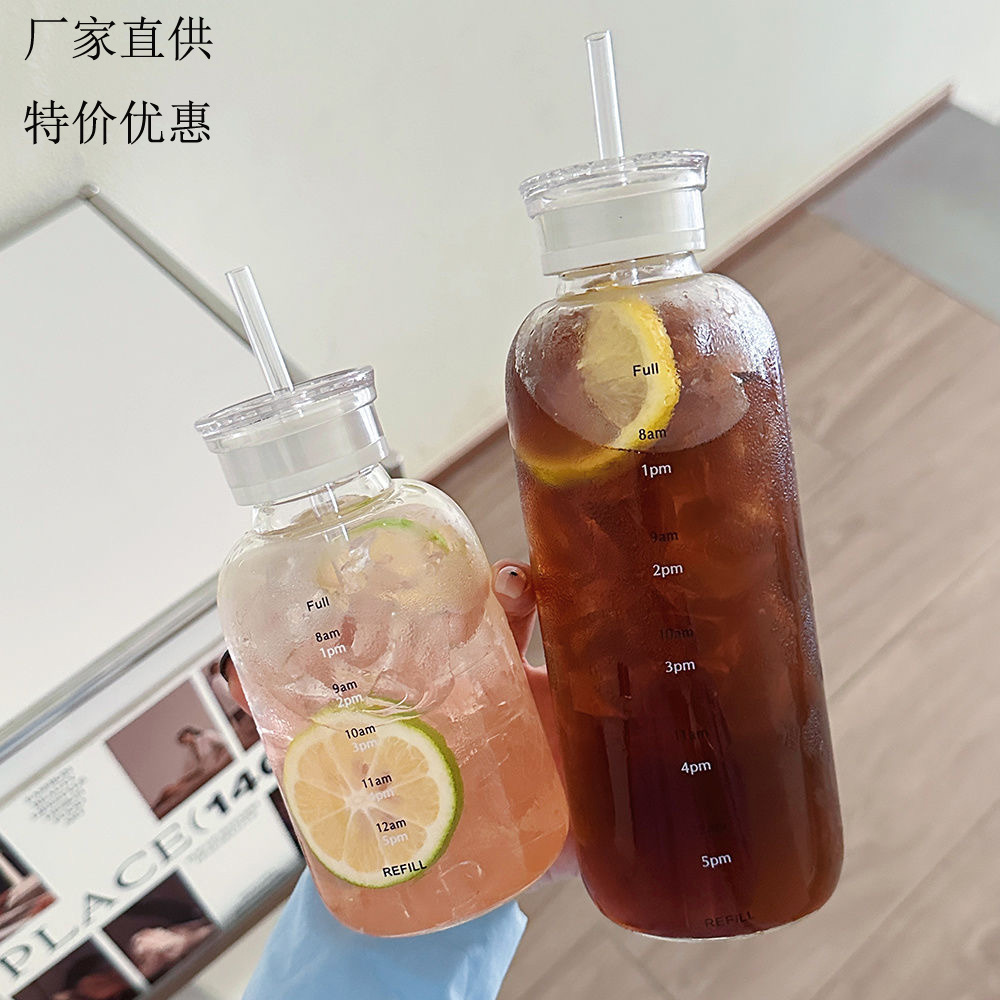 Milk Juice Cute Water Bottles Aesthetic Cute Water Bottles for Women  Portable Ka