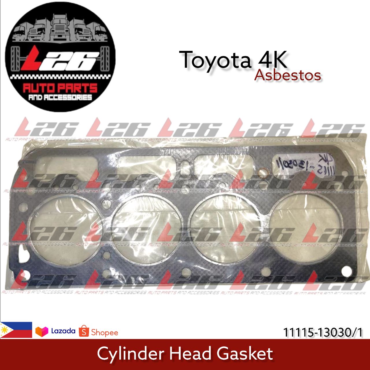 Toyota 4K Cylinder Head Gasket 11115-13030/1 Asbestos