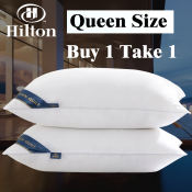 Hilton Queen Size Cooling Bed Pillows - Buy 1 Get 1