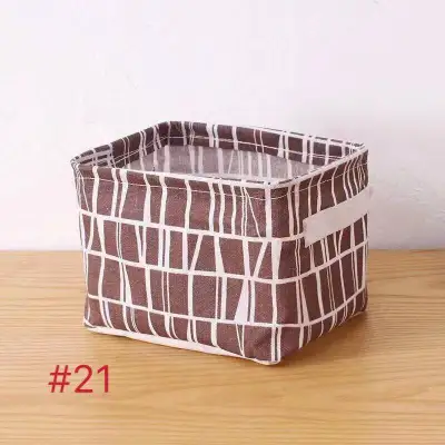 Fun Life Nordic style fabric storage basket Cotton Linen Creative Storage box (3)
