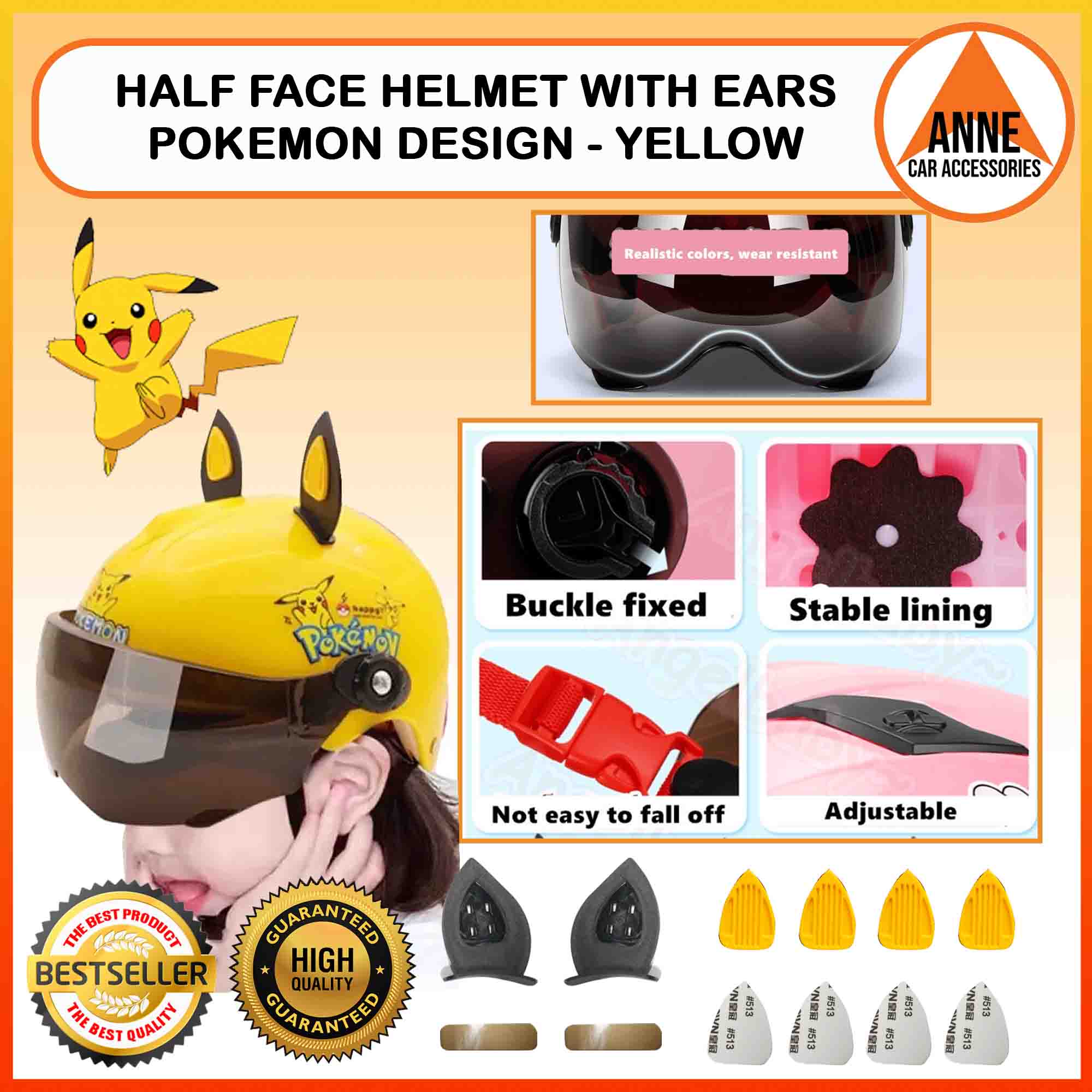 Kid's Cute Bike Helmet by Universal Size, Child Protective Gear