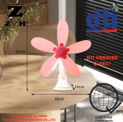 ZH Large Clip Fan - Portable Electric Table Fan