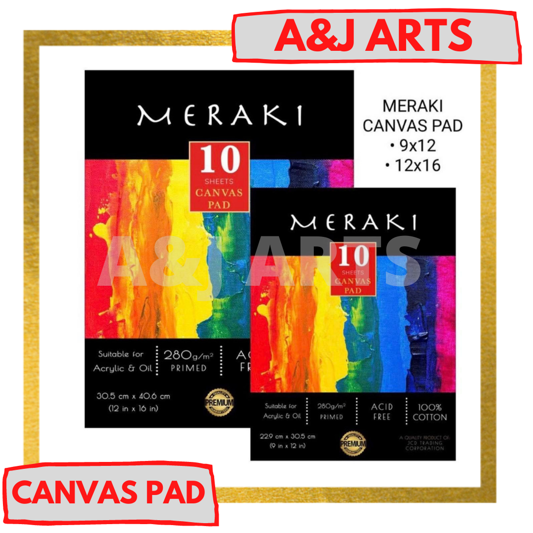 Canvas Pad, 22.9cm x 30.5cm, 10 Sheets