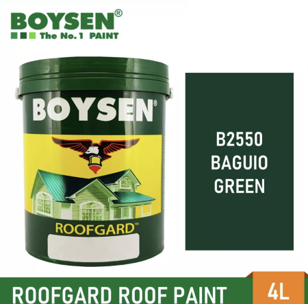 S.W. Boysen Roofgard 4L Gloss Acrylic Roof Paint - 3 Colors