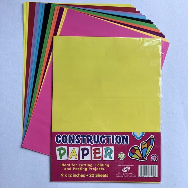 Construction Paper - Assorted 20's/short