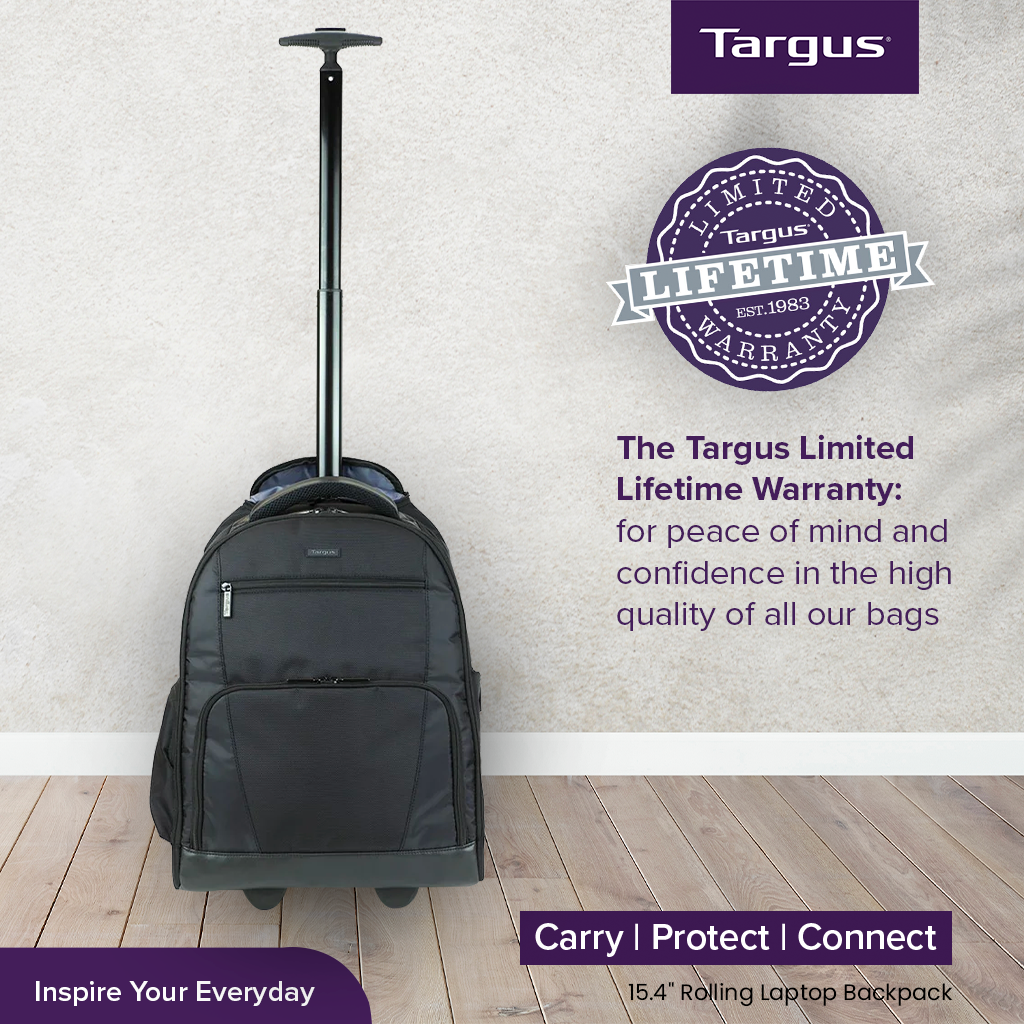 Targus TSB700EU Sport Rolling Laptop Backpack Black 15