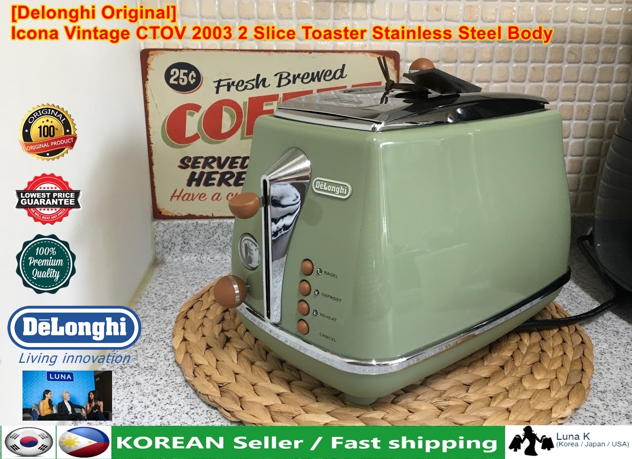 Delonghi Original] Icona Vintage CTOV 2003 Slice Toaster
